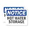 Signmission Hot Water Storage, 14 in W x Rectangle, Plastic OS-2PACK-NS-P-1014-L-13528 - alternate 1
